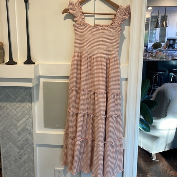 O.P.T Lazy Afternoon Dress in Pink Plaid NWT - Picture 5 of 10